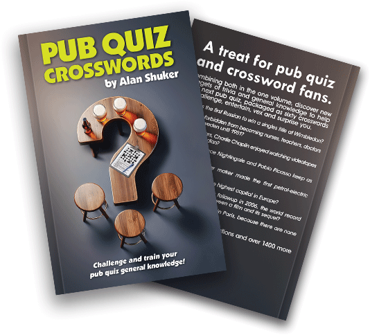 Cover of Pub Quiz Crosswords by Alan Shuker