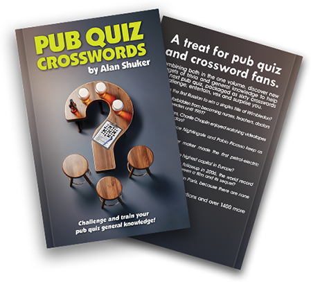 Pub Quiz Crosswords Book, by Alan Shuker