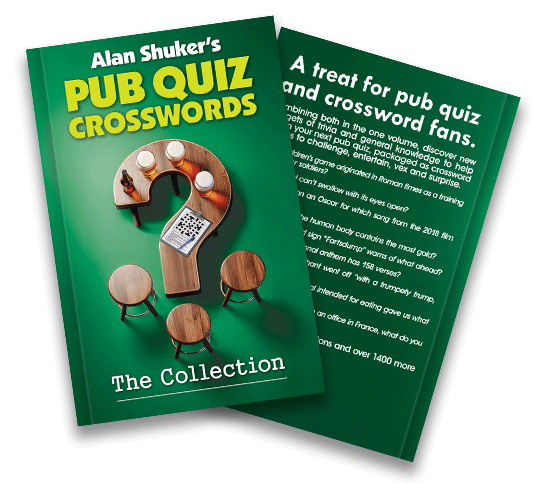 Cover of Pub Quiz Crosswords by Alan Shuker